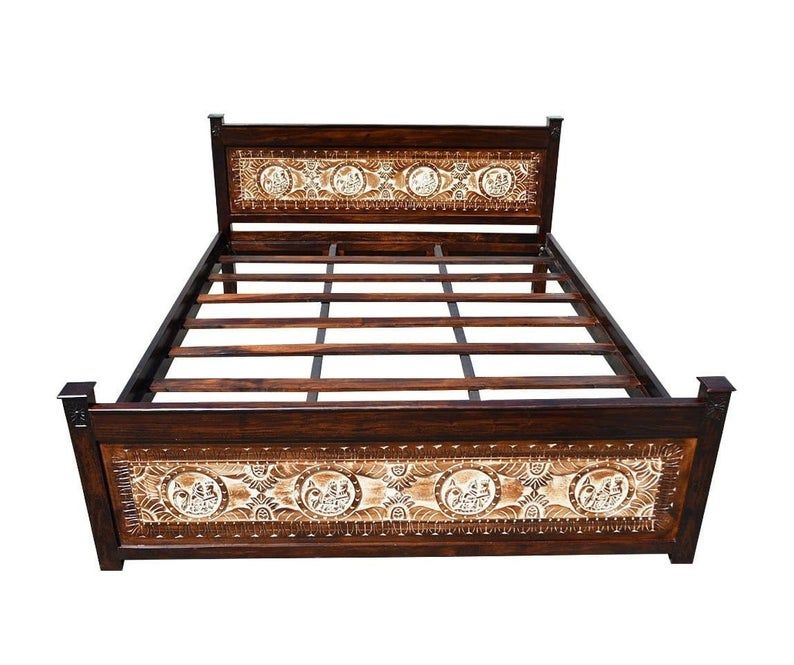 Maharaja Indian Wooden Bed