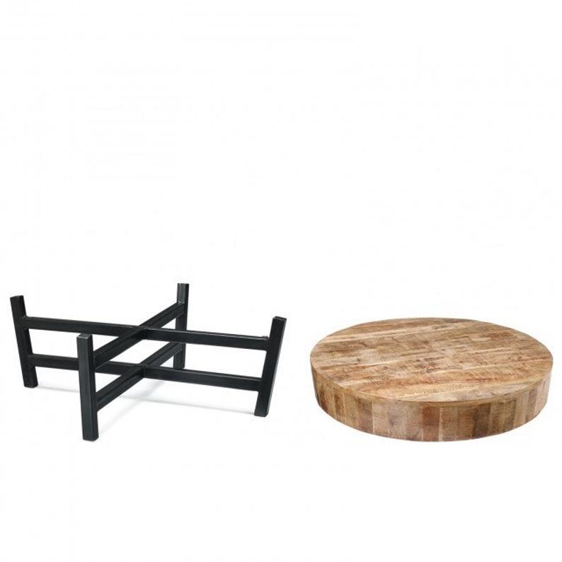 BARN Wood Metal Legs Coffee Table