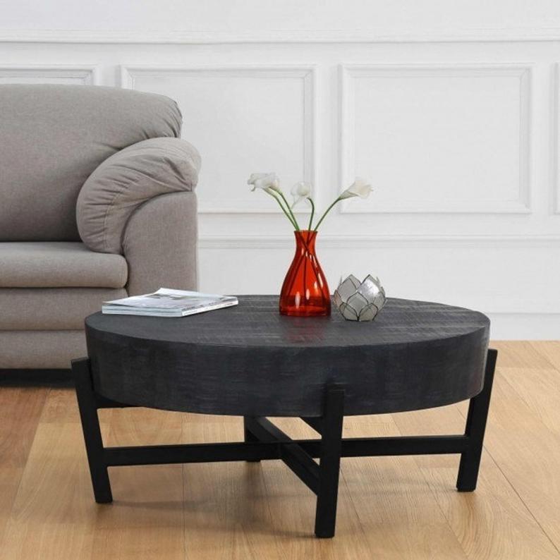 BARN Wood Metal Legs Coffee Table