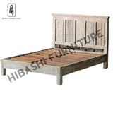 Rainbow Reclaimed Timber Carved Wooden Bed Frames
