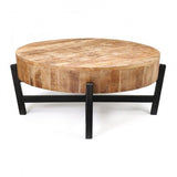 BARN Wood Metal Legs Coffee Table