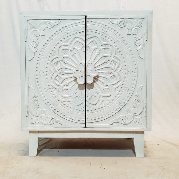 Indian Modern Style HandCarved Solid Wood Shabby Sideboard