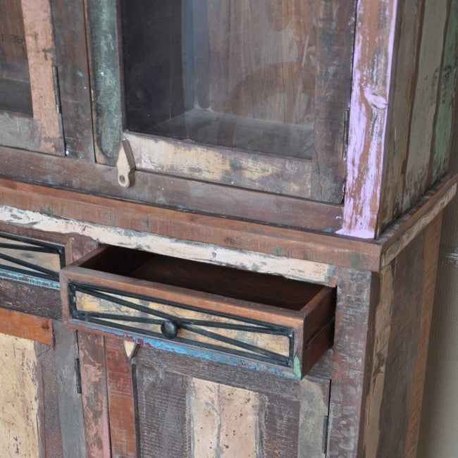 Rustica Reclaimed Library Bookcase Large Multicolor