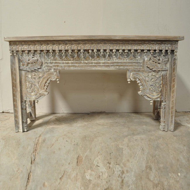 Antique Hand Carved Hall Table