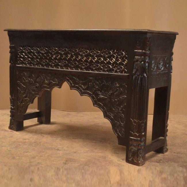 Mehrab Style Carved Hall Table