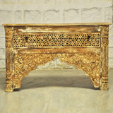 Mehrab Style Carved Hall Table with One Drawer