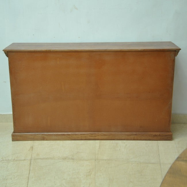 Jali Solid 4 Door Wooden Sideboard Chocolate 160-40-90