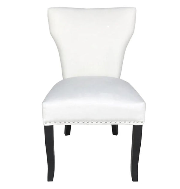 PAMANA Ivory Studded Back Dining Chair