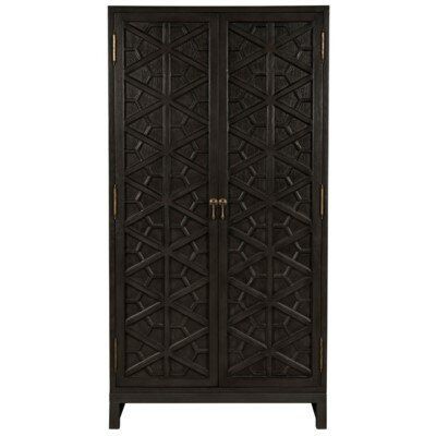 Luna Hand Carved Armoire/Wardrobe/Cabinet