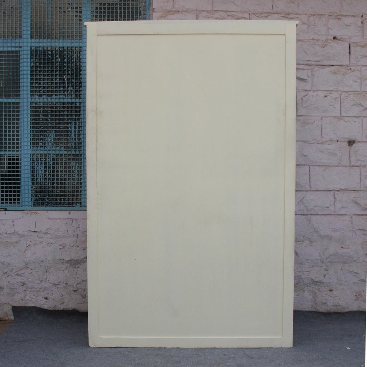 Indian Hand Carved Floral Design Solid Wooden Wardrobe/ Armoire