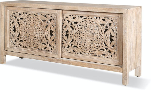 TUBLI 68" Hand Carved TV Console