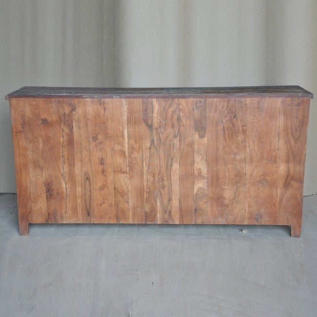 Rustica Reclaimed Wood 7 Drawer Chest of Drawers Multicolor