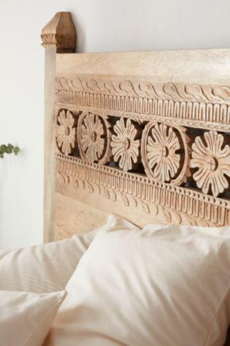 Hand Carved Wall Panel/Bedhead