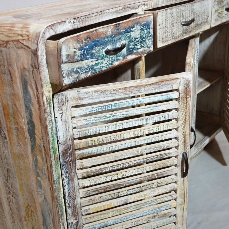 Slavage Sideboard Buffet Hutch Table with 3 Doors