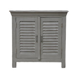 Wooden Sideboard, Kitchen Cabinet with Shutter Sliding Doors