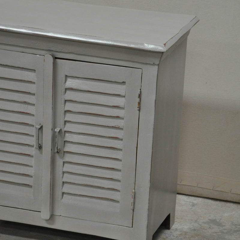 Shutter Sideboard Cabinet Small Grey 80-40-75