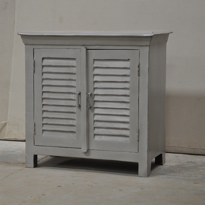 Shutter Sideboard Cabinet Small Grey 80-40-75