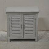 Wooden Sideboard, Kitchen Cabinet with Shutter Sliding Doors