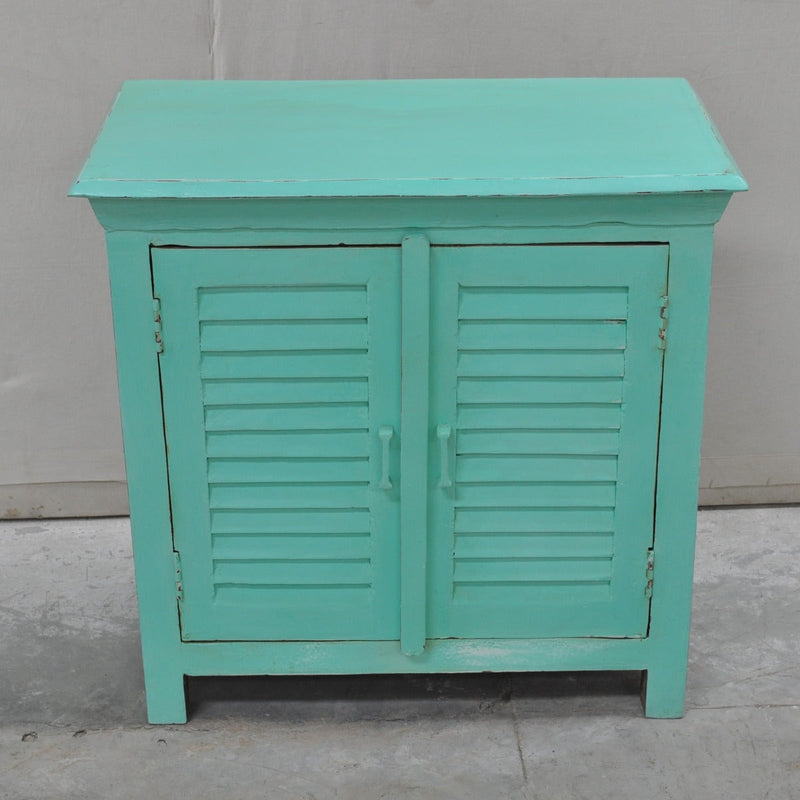 Wooden Sideboard, Kitchen Cabinet with Shutter Sliding Doors