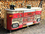 Truck Style Wooden Wine bar Cabinet