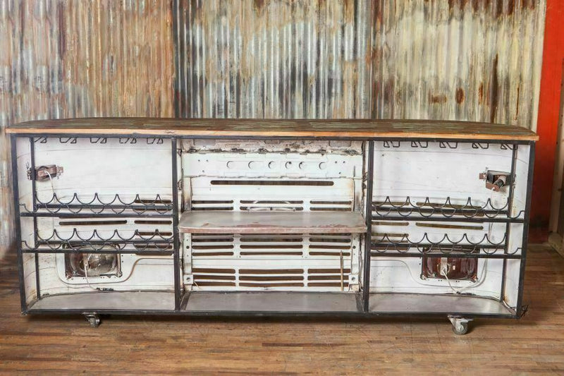 Truck Style Wooden Wine bar Cabinet