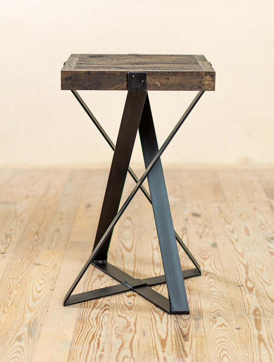 BULAN Industrial  Hand-Forged Accent Table