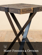 BULAN Industrial  Hand-Forged Accent Table