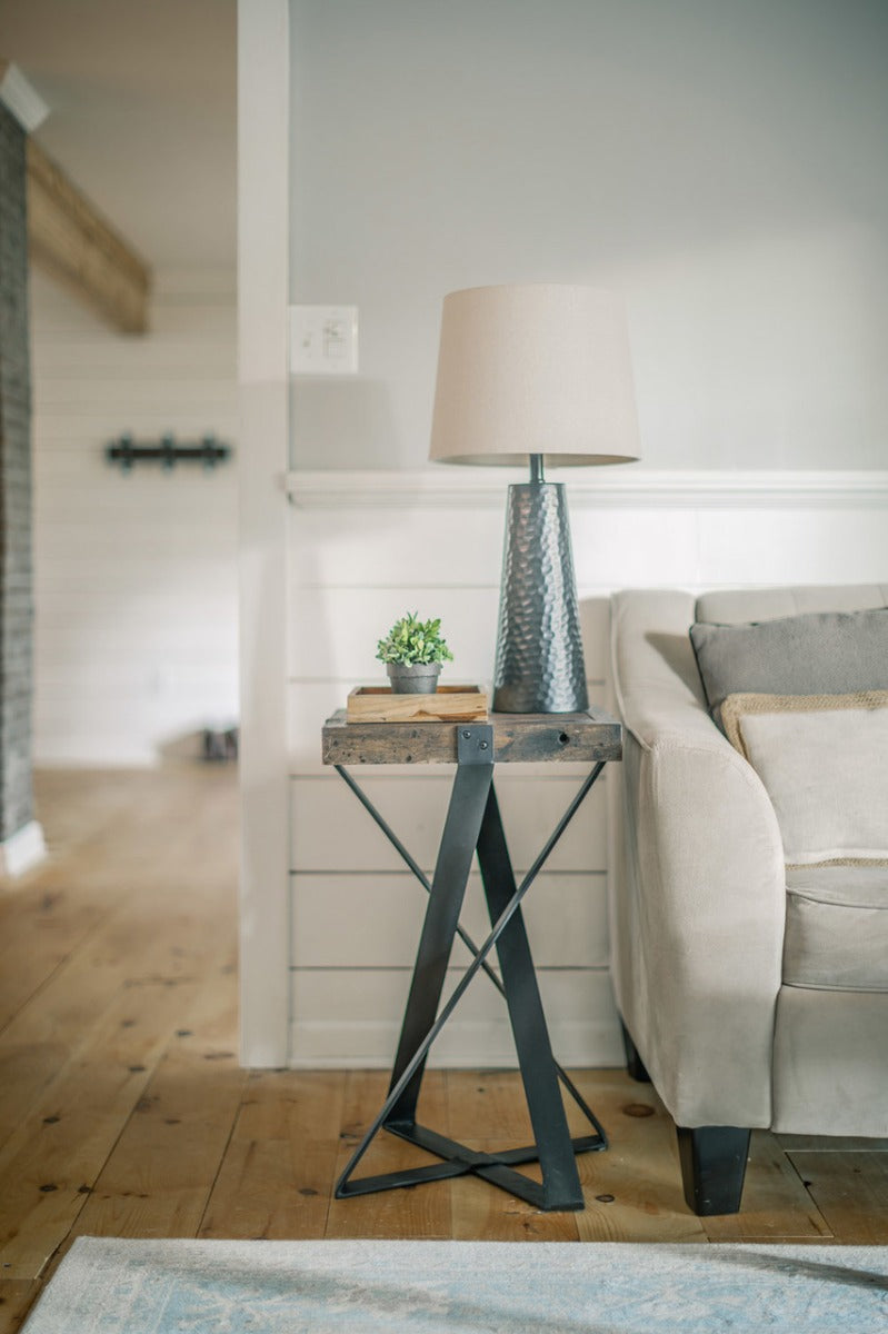 BULAN Industrial  Hand-Forged Accent Table