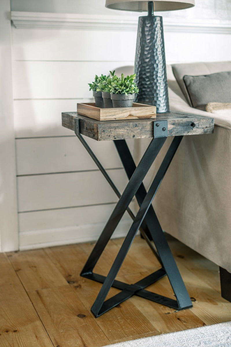 BULAN Industrial  Hand-Forged Accent Table