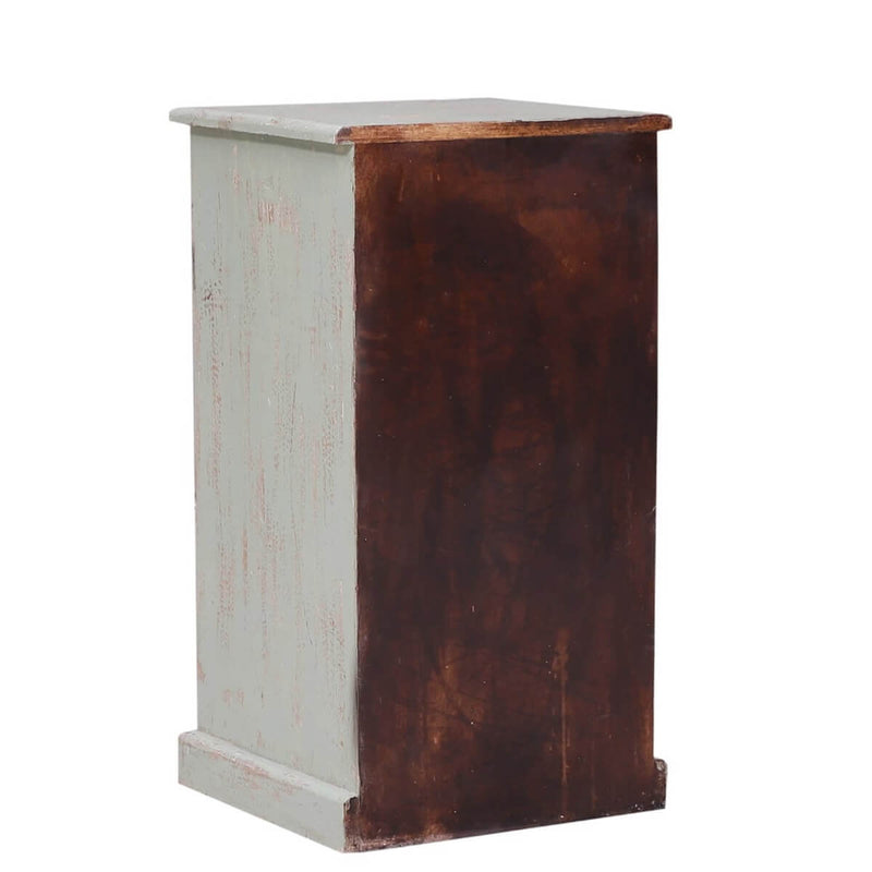 Unioplois Distressed Reclaimed Wood 6 Drawer Side Table