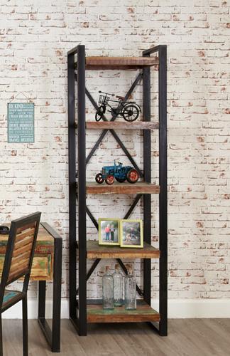 Dapa  Industrial Mango Wood Urban Chic Bookcase