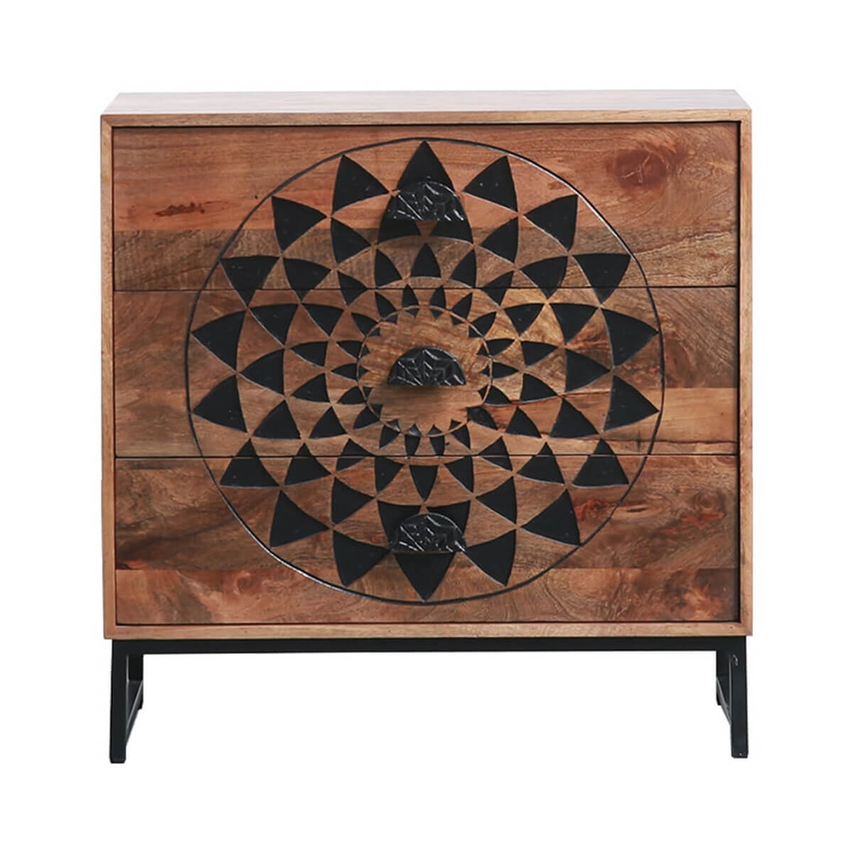 Hermosa Rustic Solid Wood Contemporary 3-Drawer Dresser