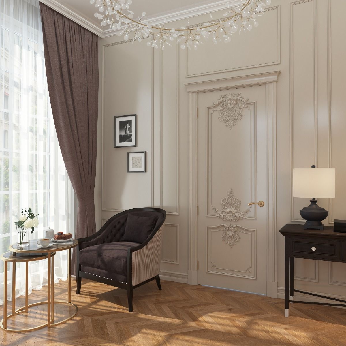 PALAWAN Hand Carved Wooden Door