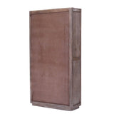 Rustic Hand carved Reclaimed Wood Armoire w Shelves And Drawer
