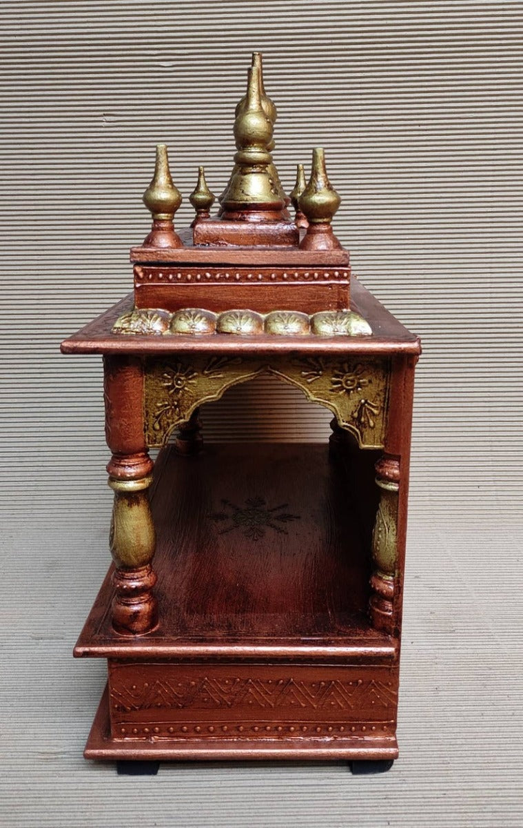 Mandla hand Carved Wooden Temple / Puja Ghar / Indian Temple