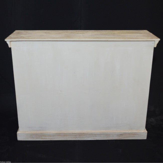 X Design Solid Wood Door Sideboard White Wash 110-40-90